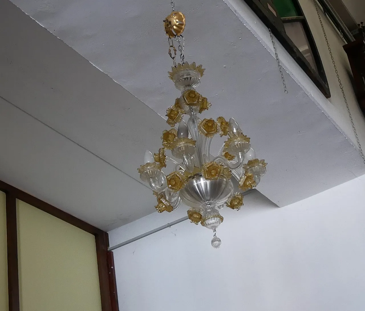 Murano glass chandelier, 50s 8