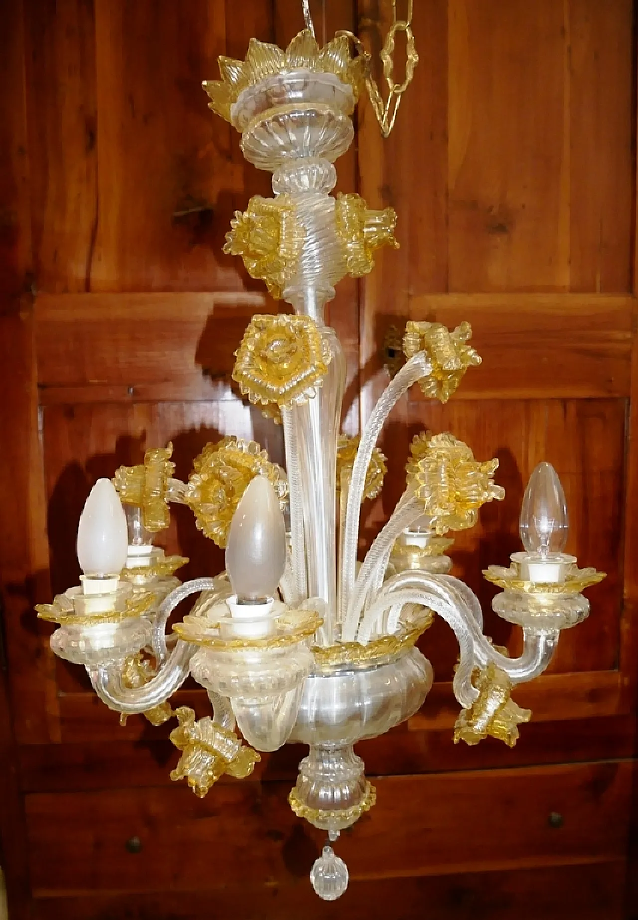 Murano glass chandelier, 50s 9
