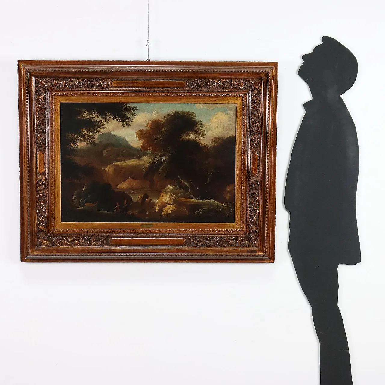 Paesaggio con Figure, olio su tela, '800 2