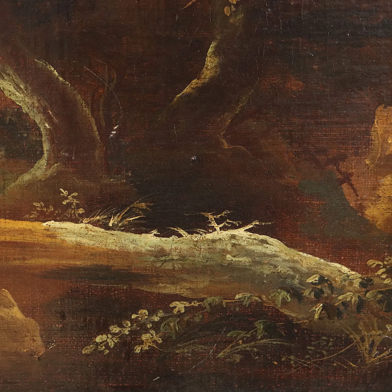 Paesaggio con Figure, olio su tela, '800 7