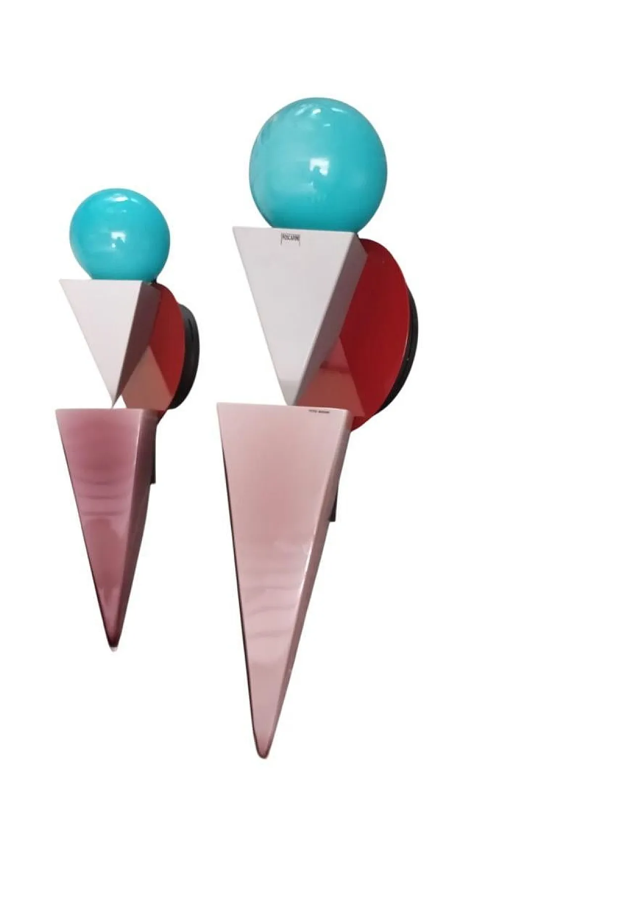 Coppia di appliques di Adam T.Tihani e J.Mancini per Foscarini,anni 80 2