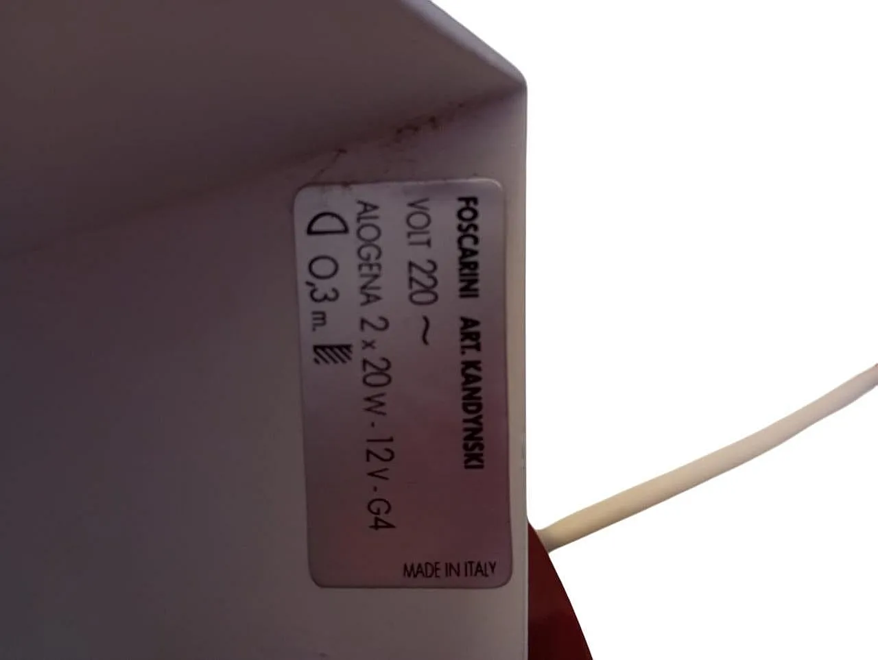 Coppia di appliques di Adam T.Tihani e J.Mancini per Foscarini,anni 80 13