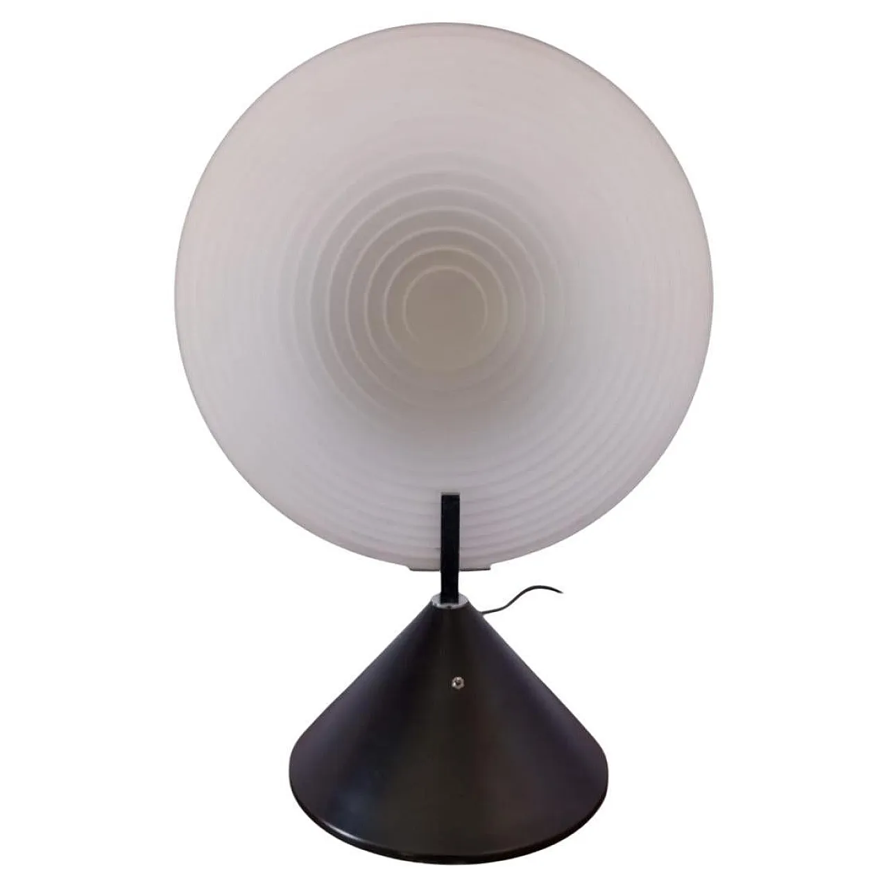 Table lamp with white Murano glass, 1980s 2