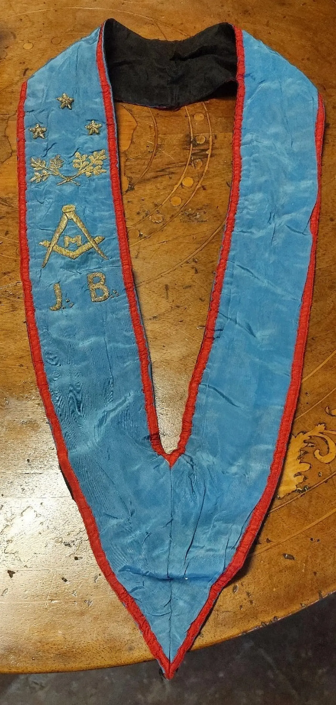 Embroidered Masonic stole, late 19th century 1