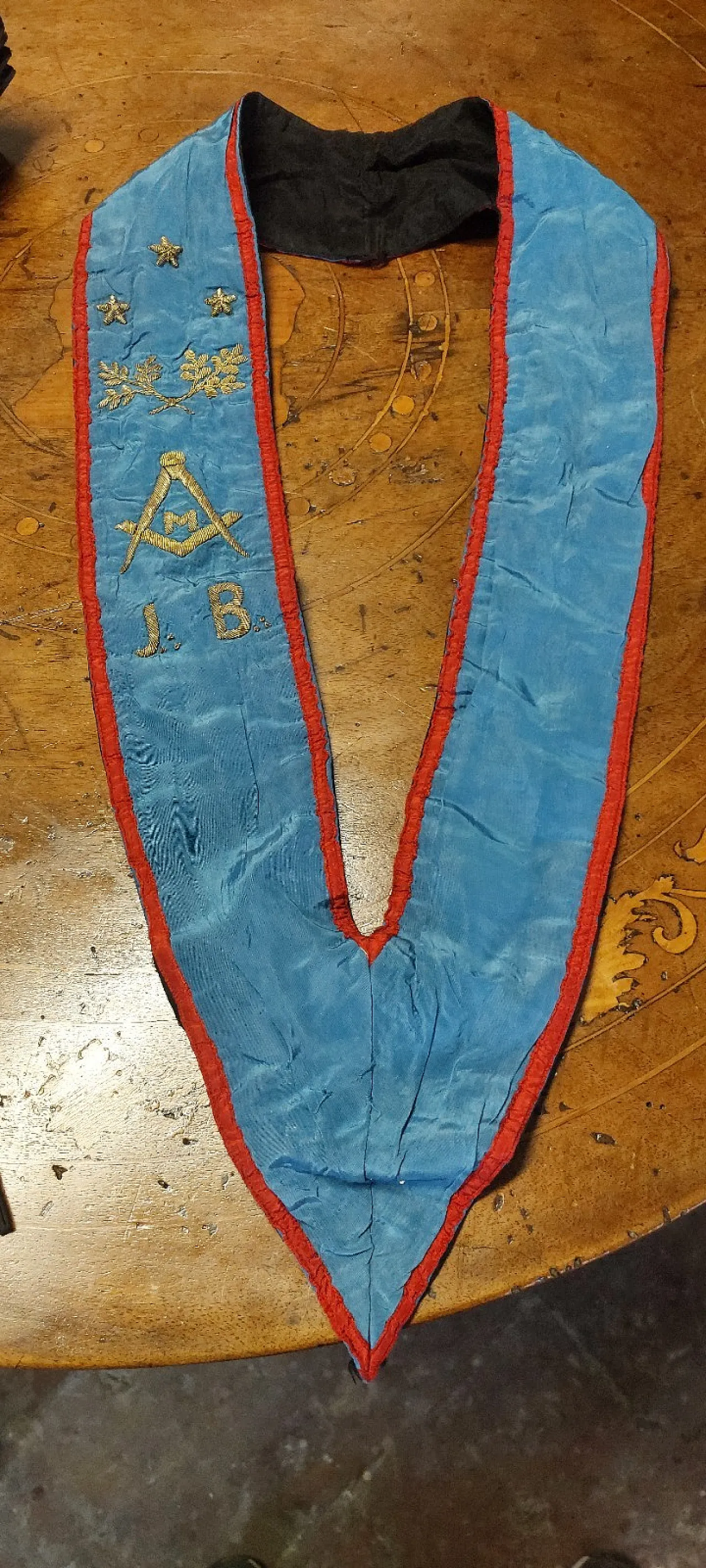 Embroidered Masonic stole, late 19th century 2