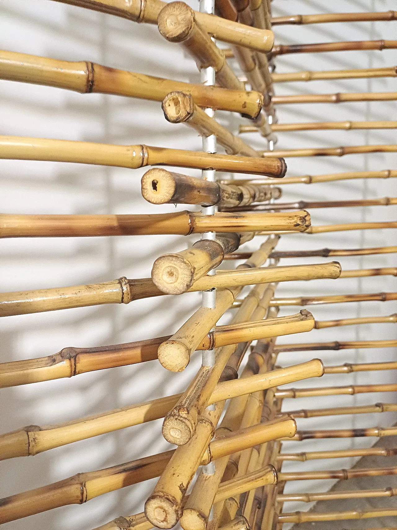 Paravento in bamboo naturale, anni ‘80 6