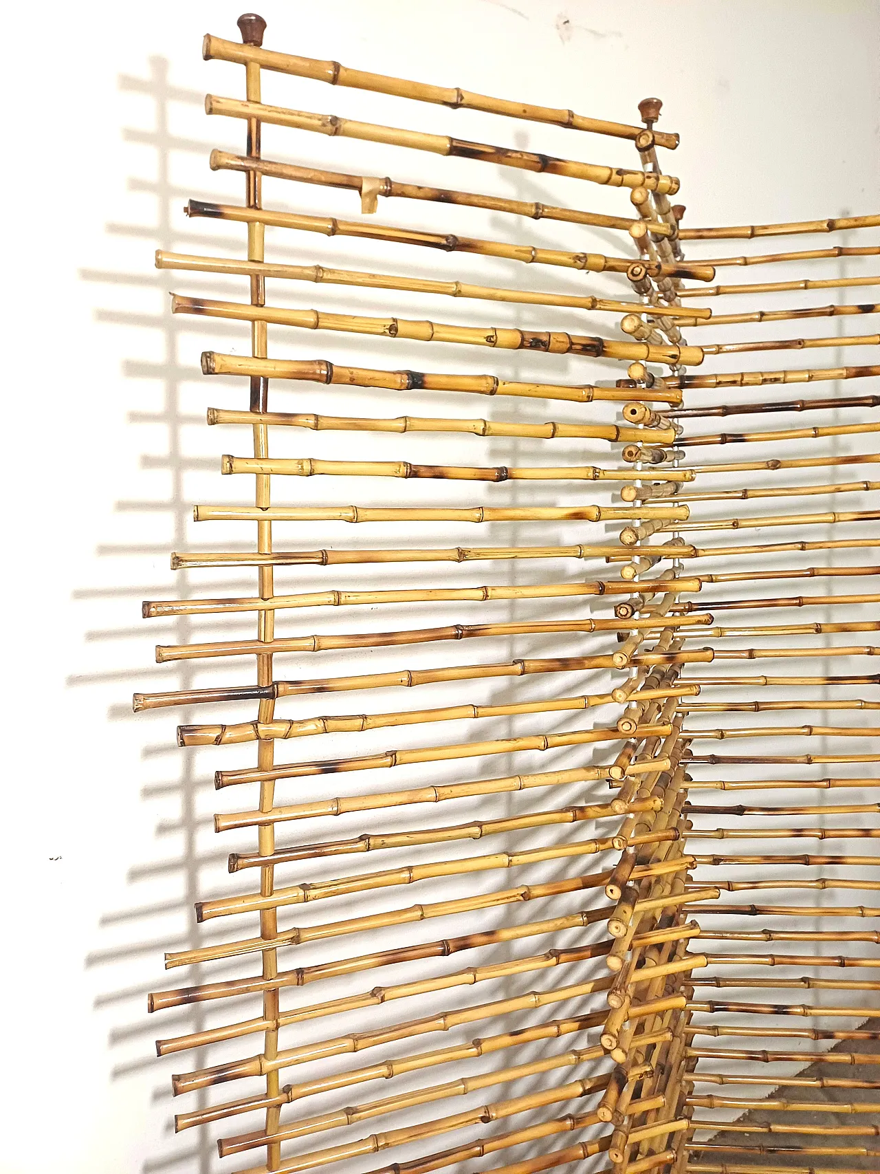 Paravento in bamboo naturale, anni ‘80 15