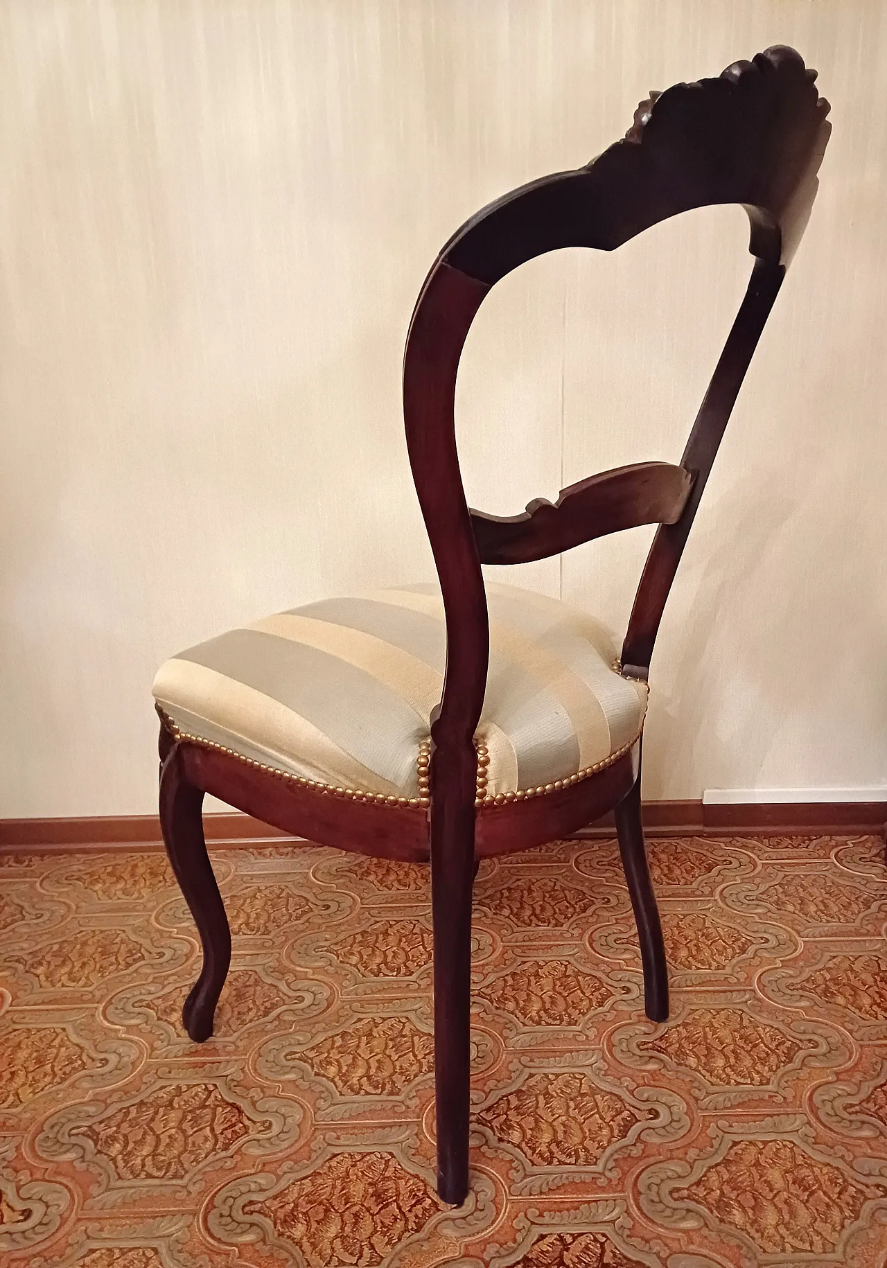 Lotto 3 Sedie In Noce Stile Luigi Filippo, '800 14