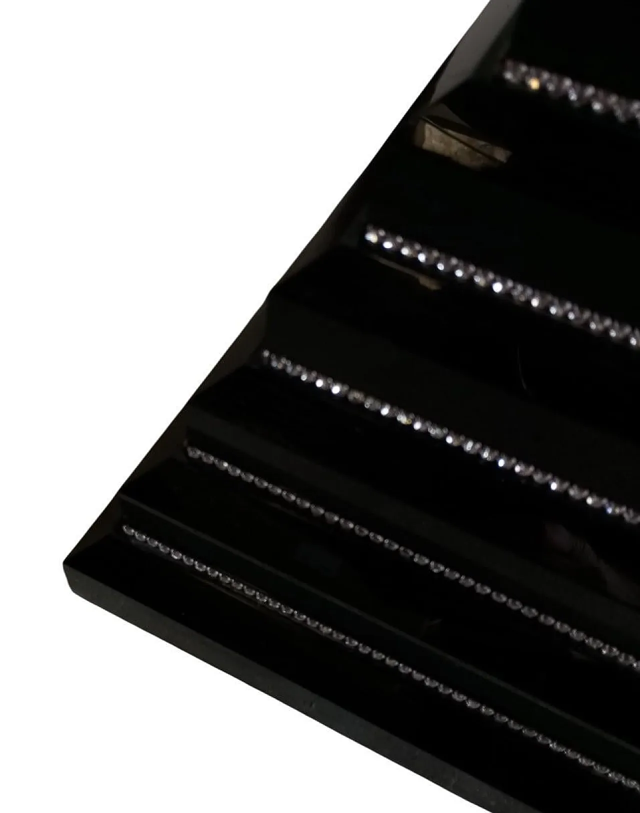 Tavolo in legno e ottone, anni '70 12