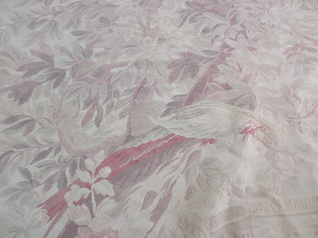 Aubusson arazzo fatto a mano in lana e cotone, anni '50 5