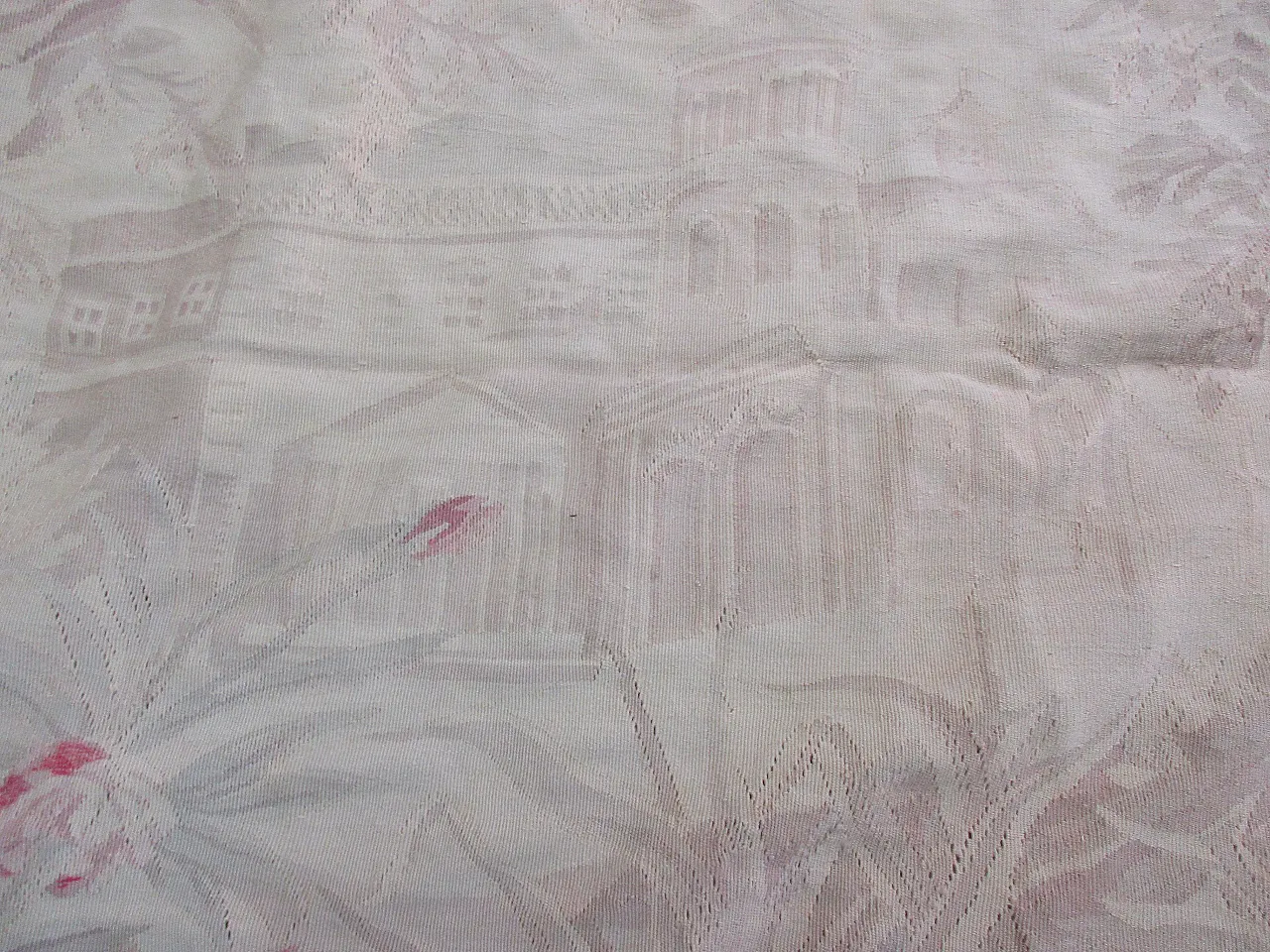 Aubusson arazzo fatto a mano in lana e cotone, anni '50 6