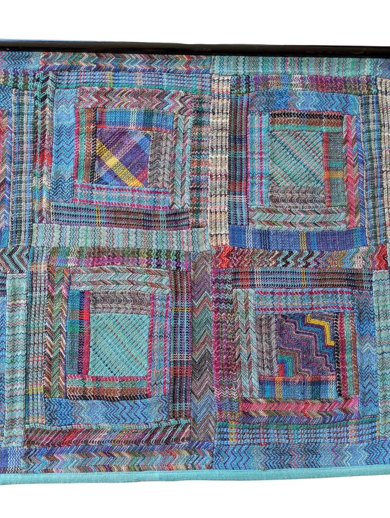 Arazzo Missoni azzurro da appendere, anni ‘80 3