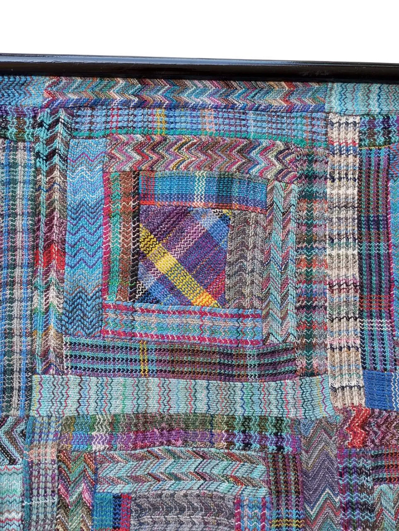 Arazzo Missoni azzurro da appendere, anni ‘80 4