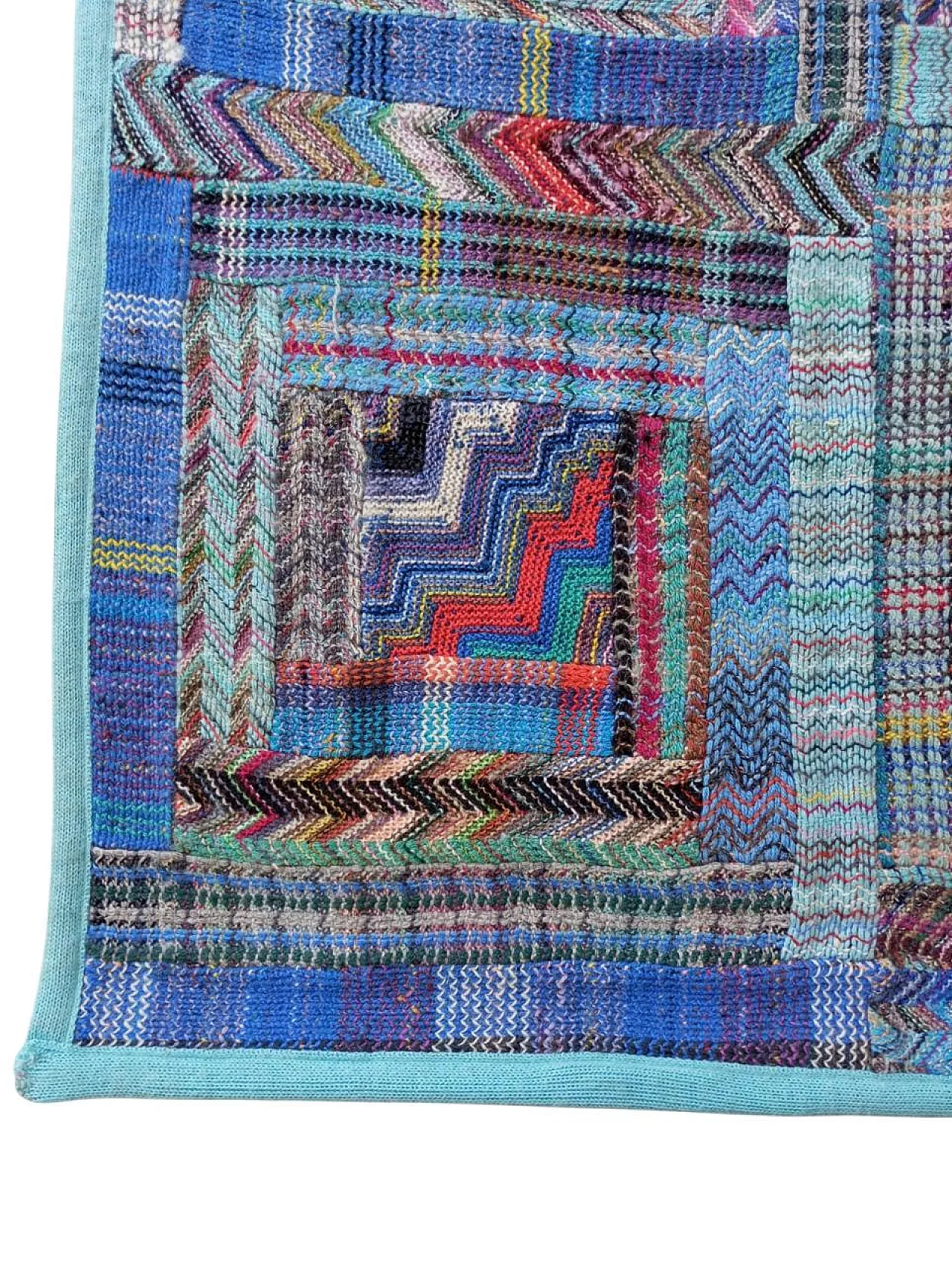 Arazzo Missoni azzurro da appendere, anni ‘80 11