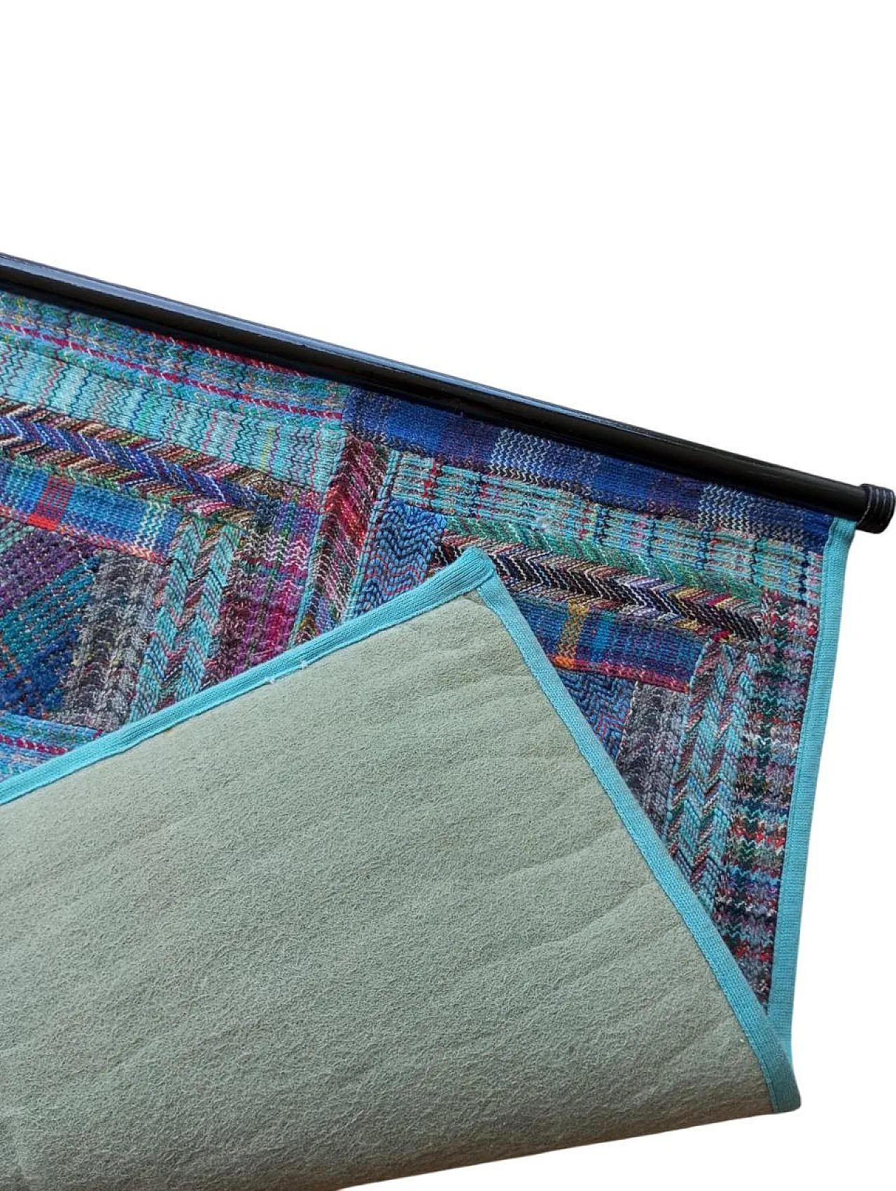 Arazzo Missoni azzurro da appendere, anni ‘80 12