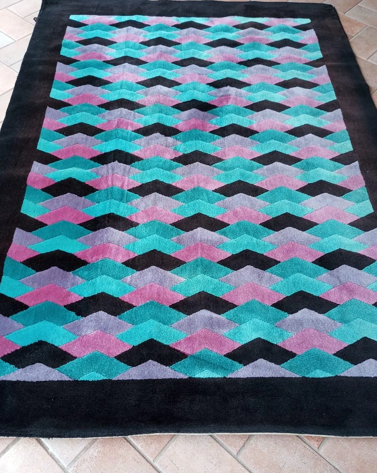 Tappeto Missoni in lana per T & J Vestor Italia - anni ‘80 3