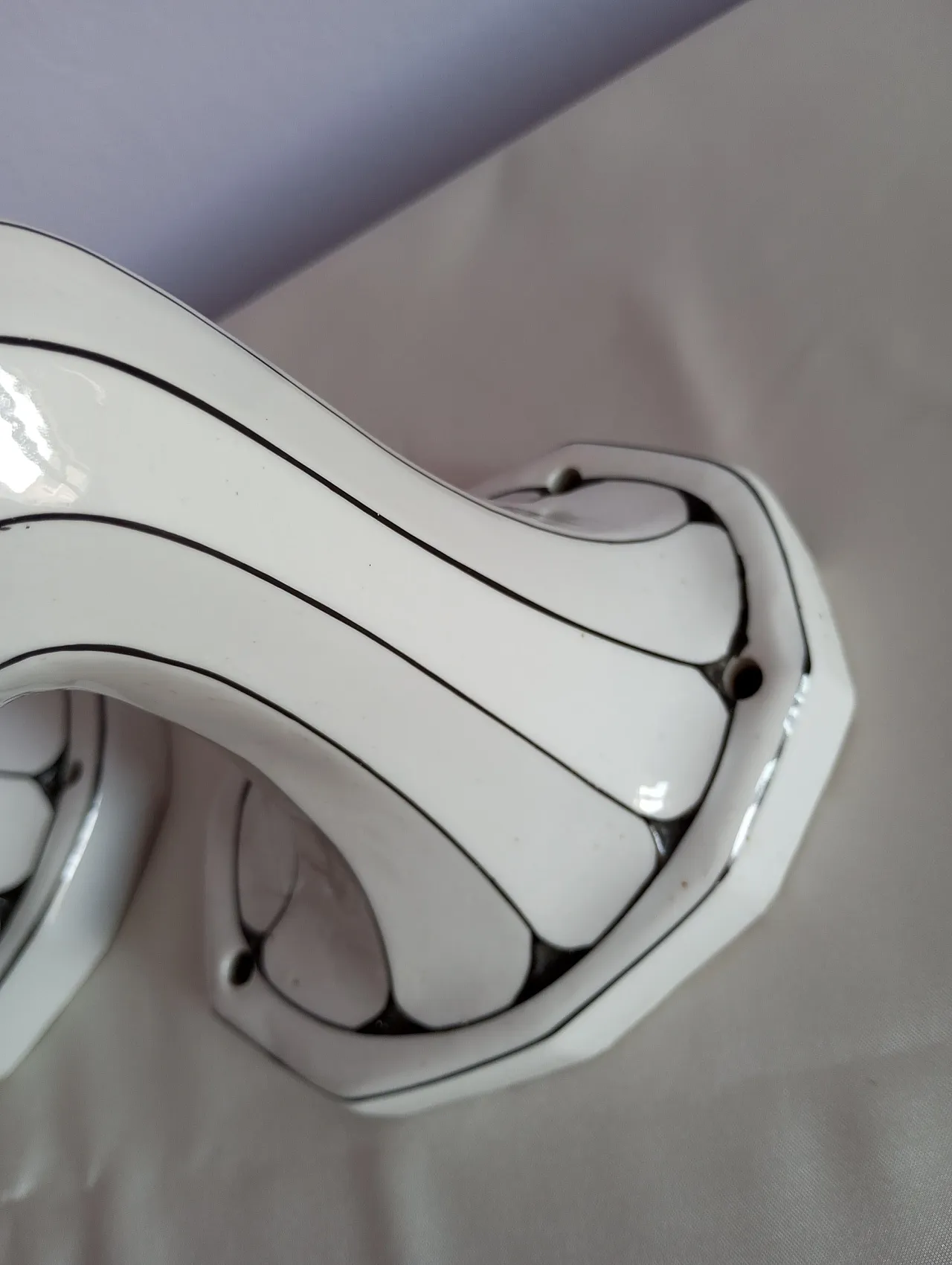 Set di appliques Art Noveau in pocellana Brunquell, Germania, anni ‘60 6