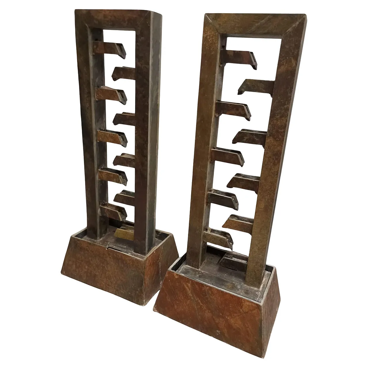 Set due fontane in pietra di Ardesia da interno o esterno, Francia 2010 1