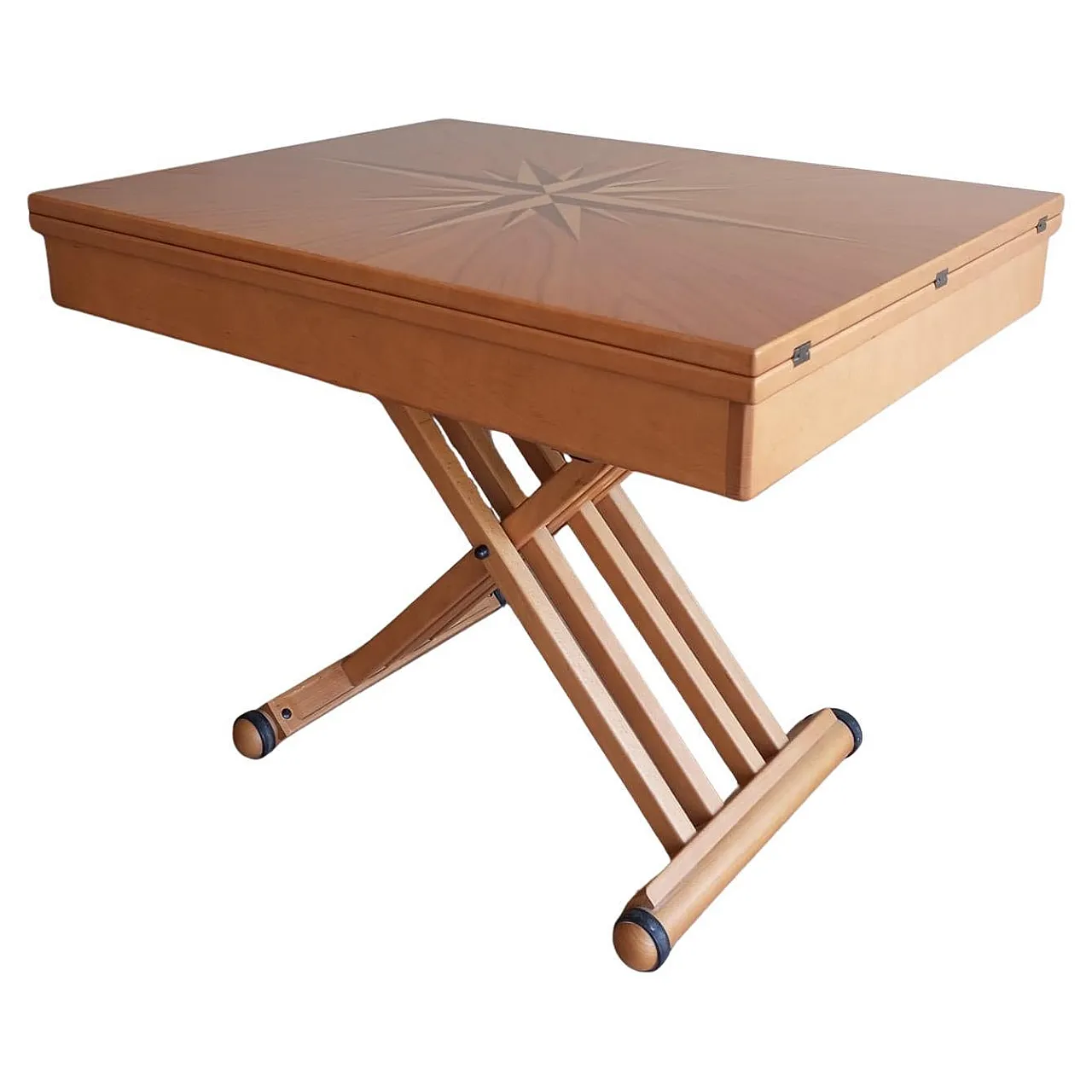 L. G. walnut wood table, Italy, 2000s 1