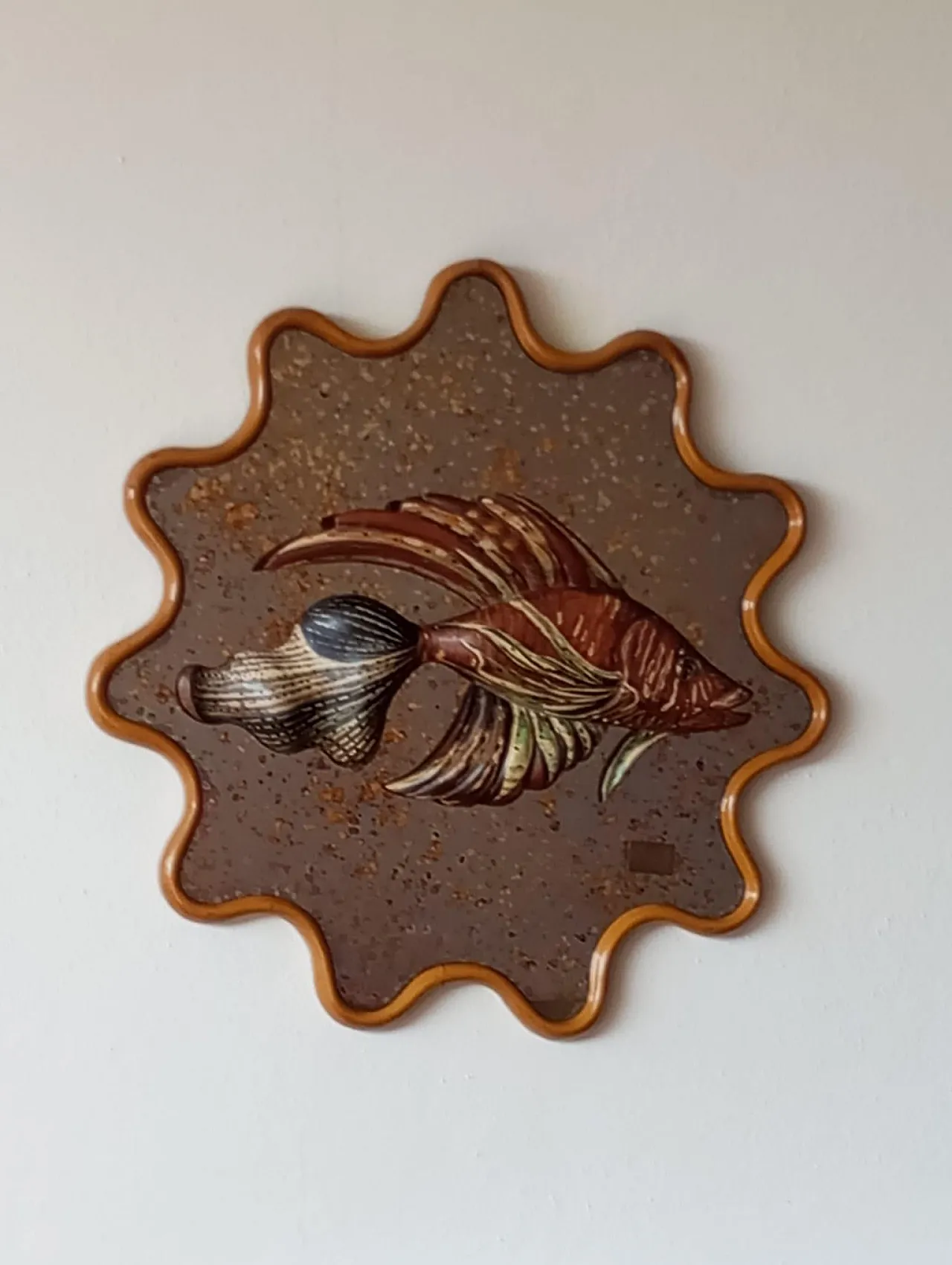 Mirror-sculpture with fish by Mauro Pieroni, Florence, 1970s 2