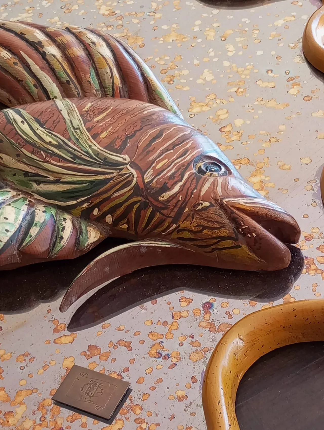 Mirror-sculpture with fish by Mauro Pieroni, Florence, 1970s 10