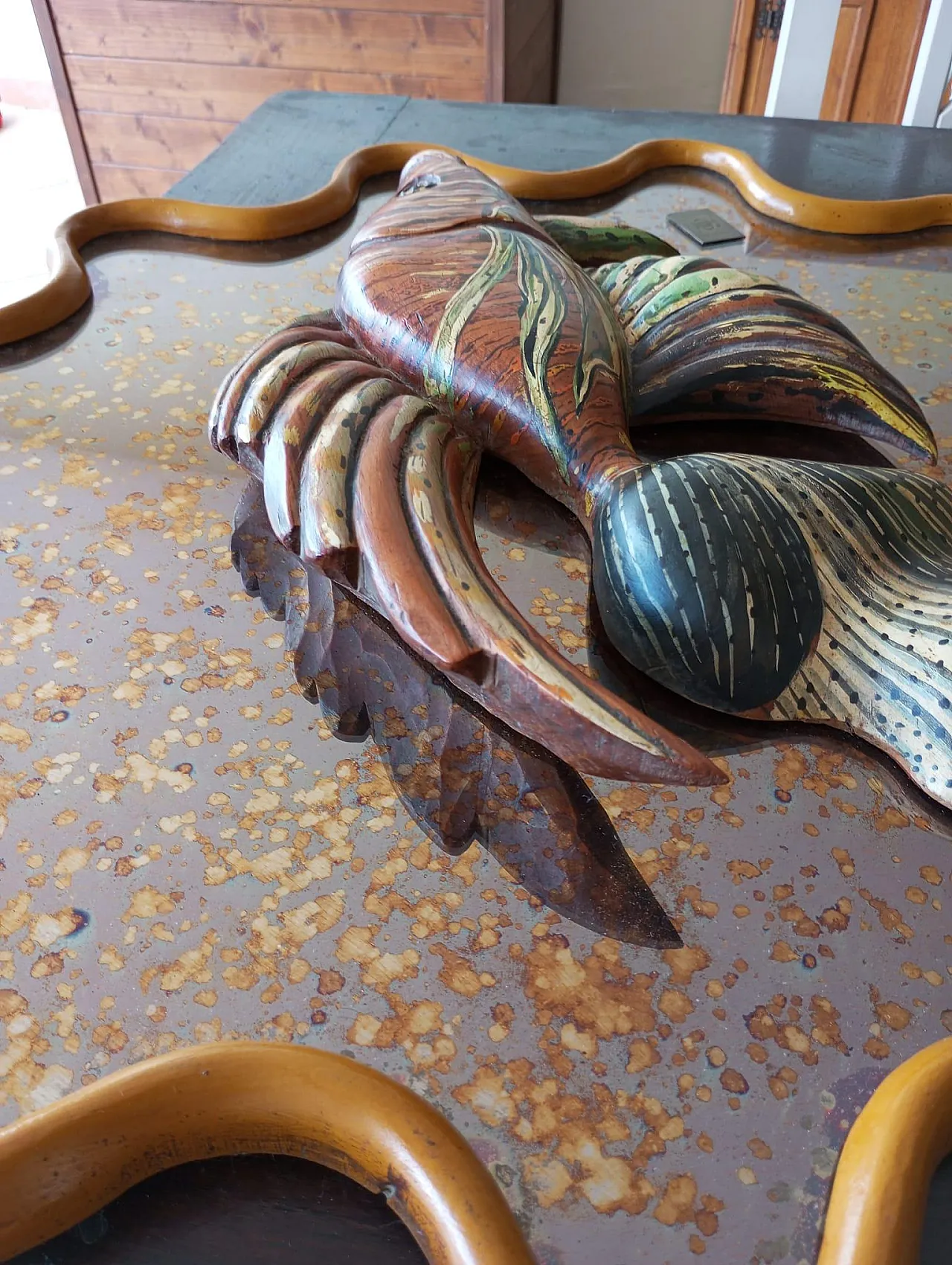 Mirror-sculpture with fish by Mauro Pieroni, Florence, 1970s 11