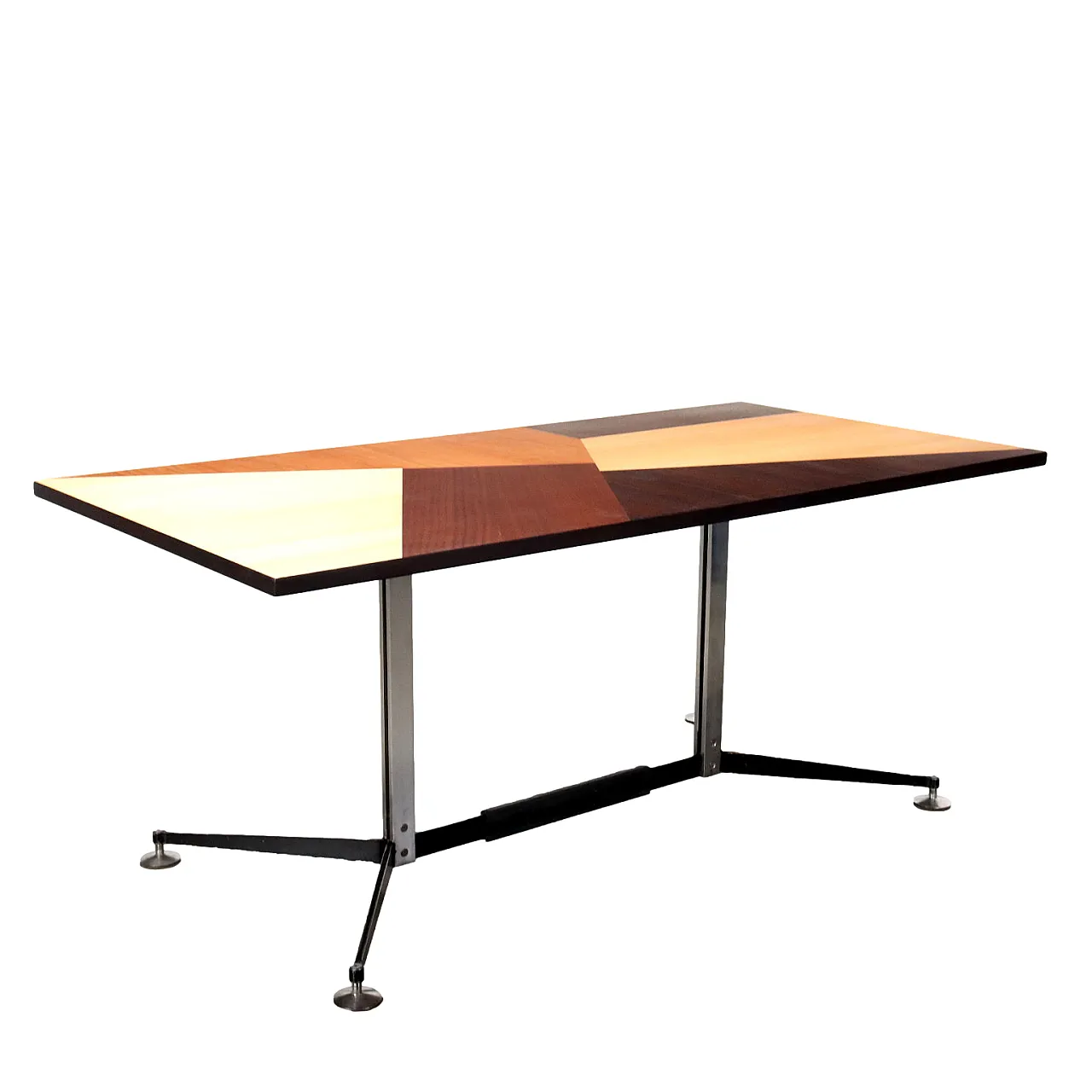 Prisma Collection table in various woods, 1960s 1