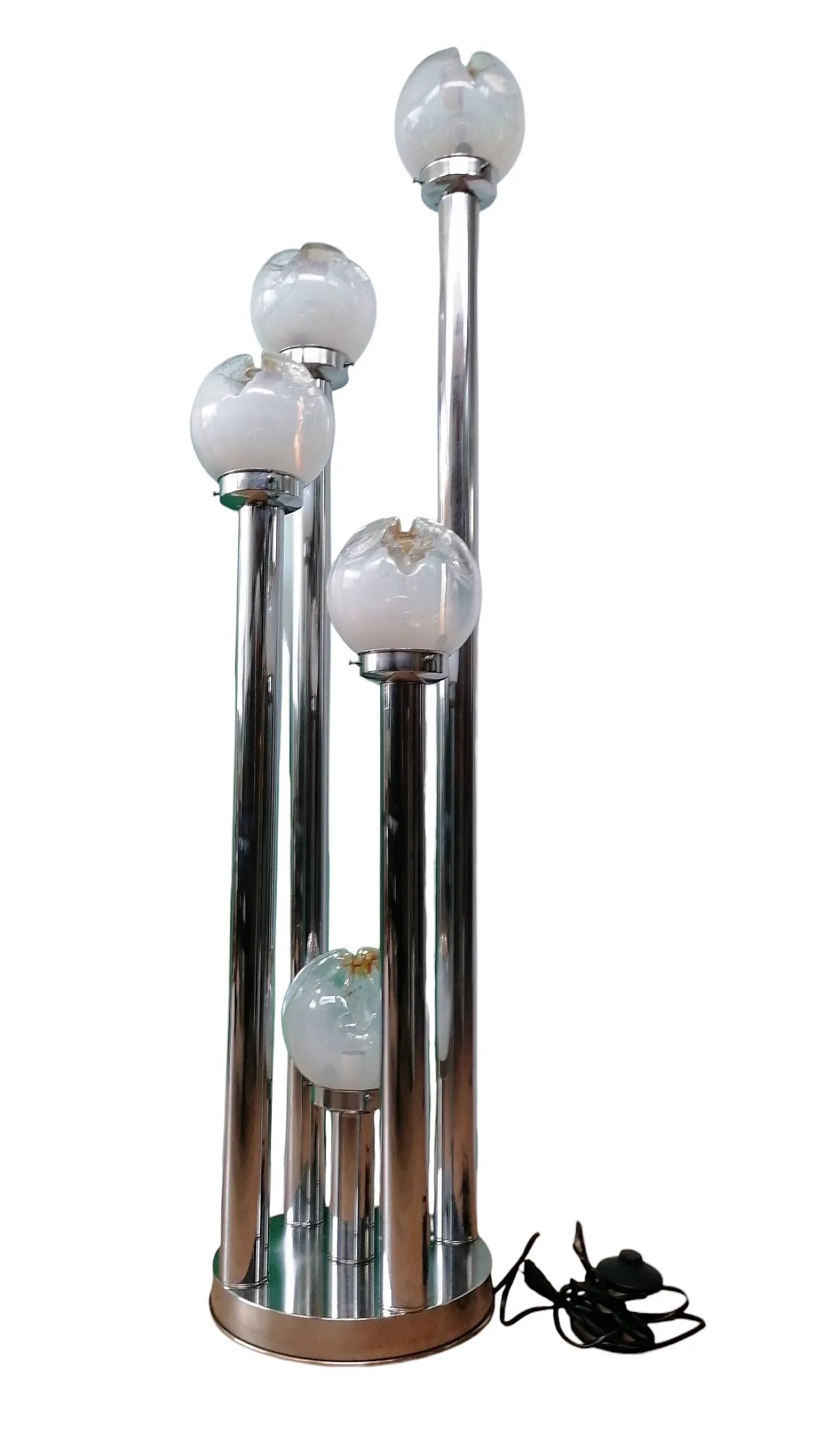 Lampada Murano 5 punti Luce di Toni Zuccheri per Veart, anni '60 5