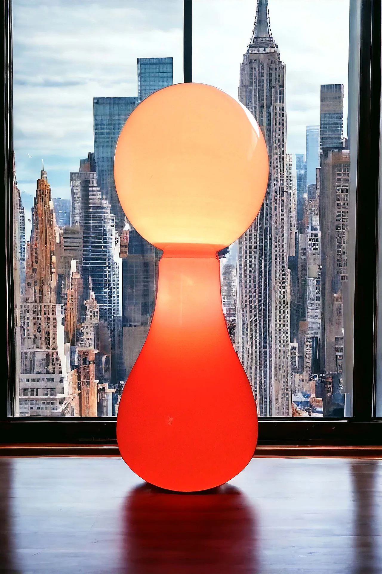 Lampada da terra Birillo con doppia illuminazione, anni '70 4