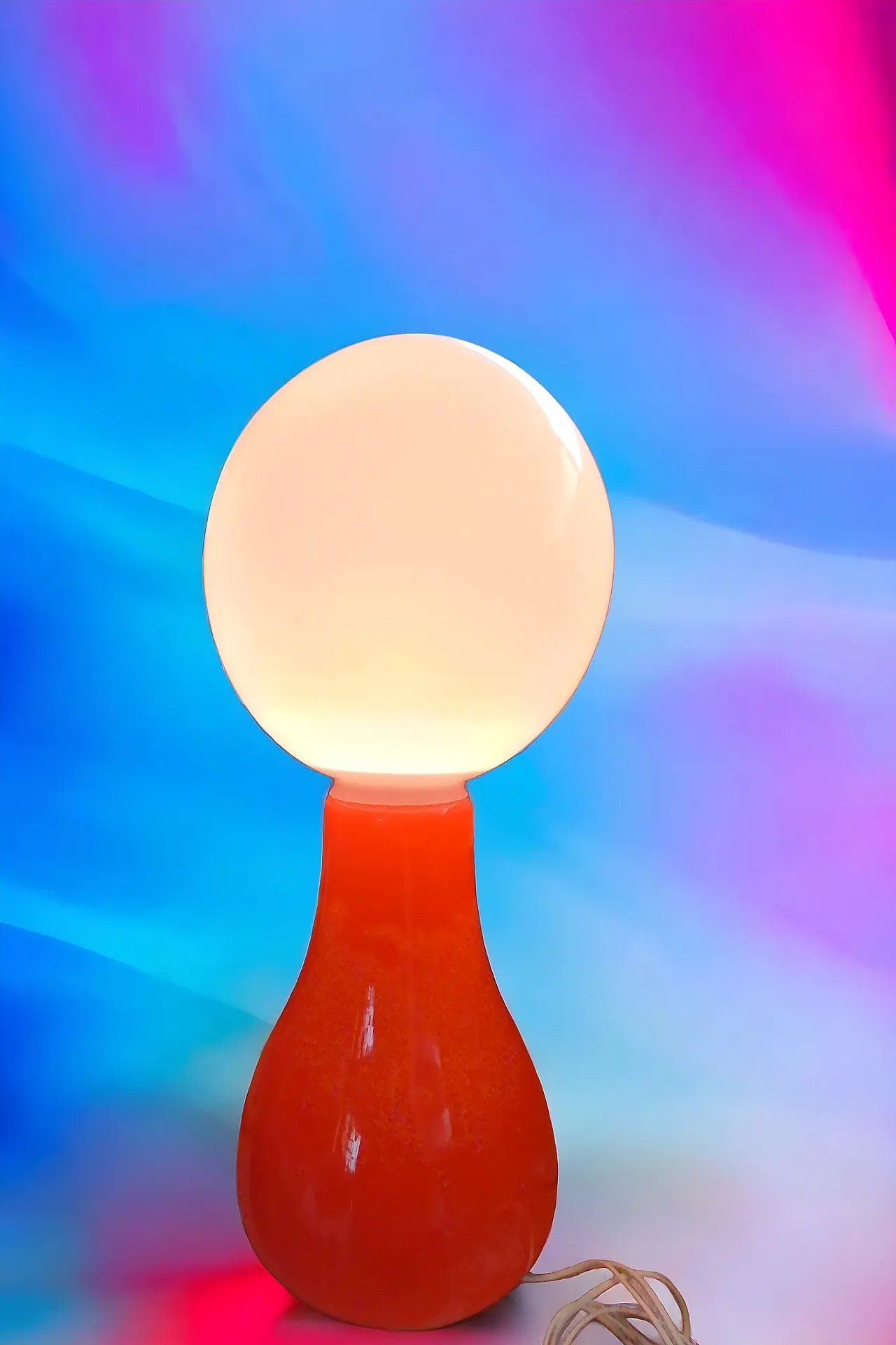 Lampada da terra Birillo con doppia illuminazione, anni '70 6