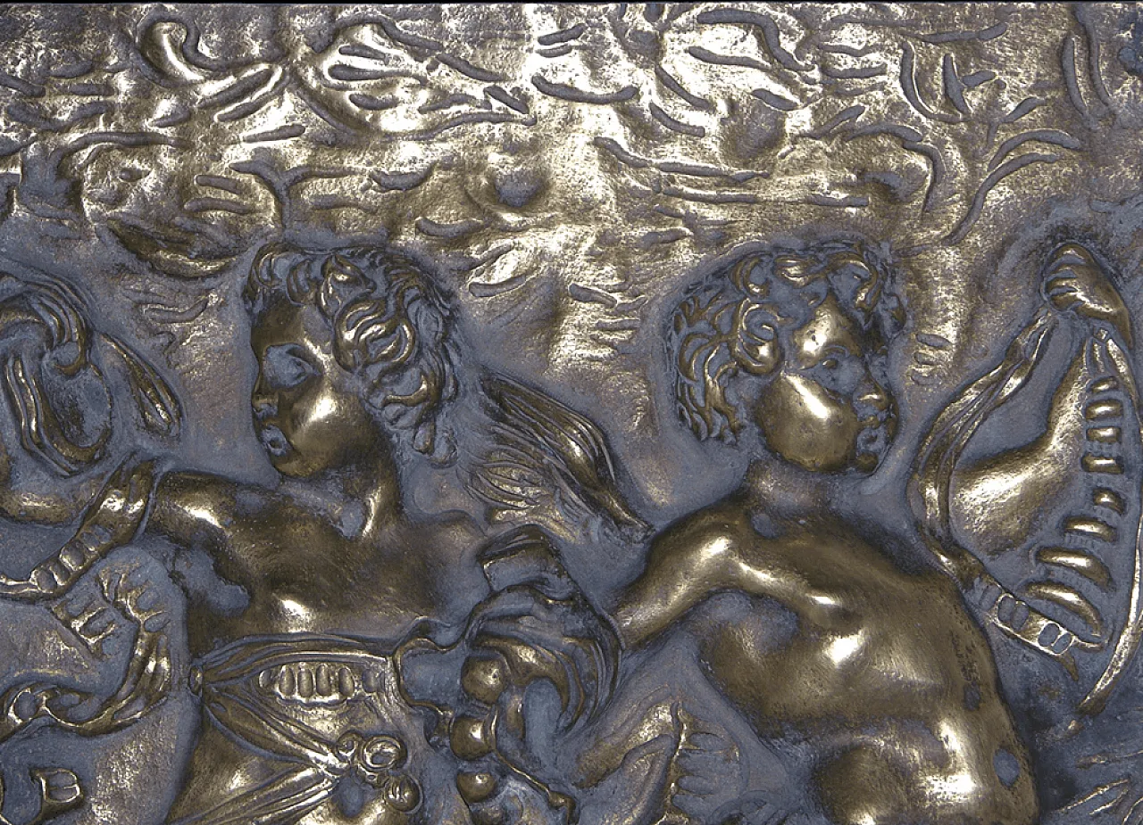 Formella con Amorini Danzanti in bronzo sbalzato , '700 8