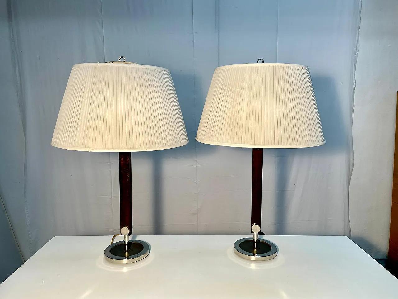 Pair of lamps by ILUM production, 1960s 1