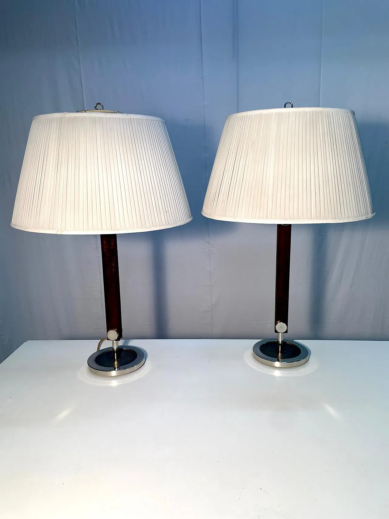 Pair of lamps by ILUM production, 1960s 6