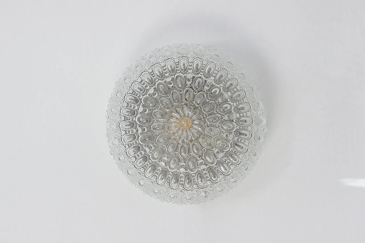 Applique Sirius Mid-Century di Helena Tynell per Glashütte Limburg, anni '70 1