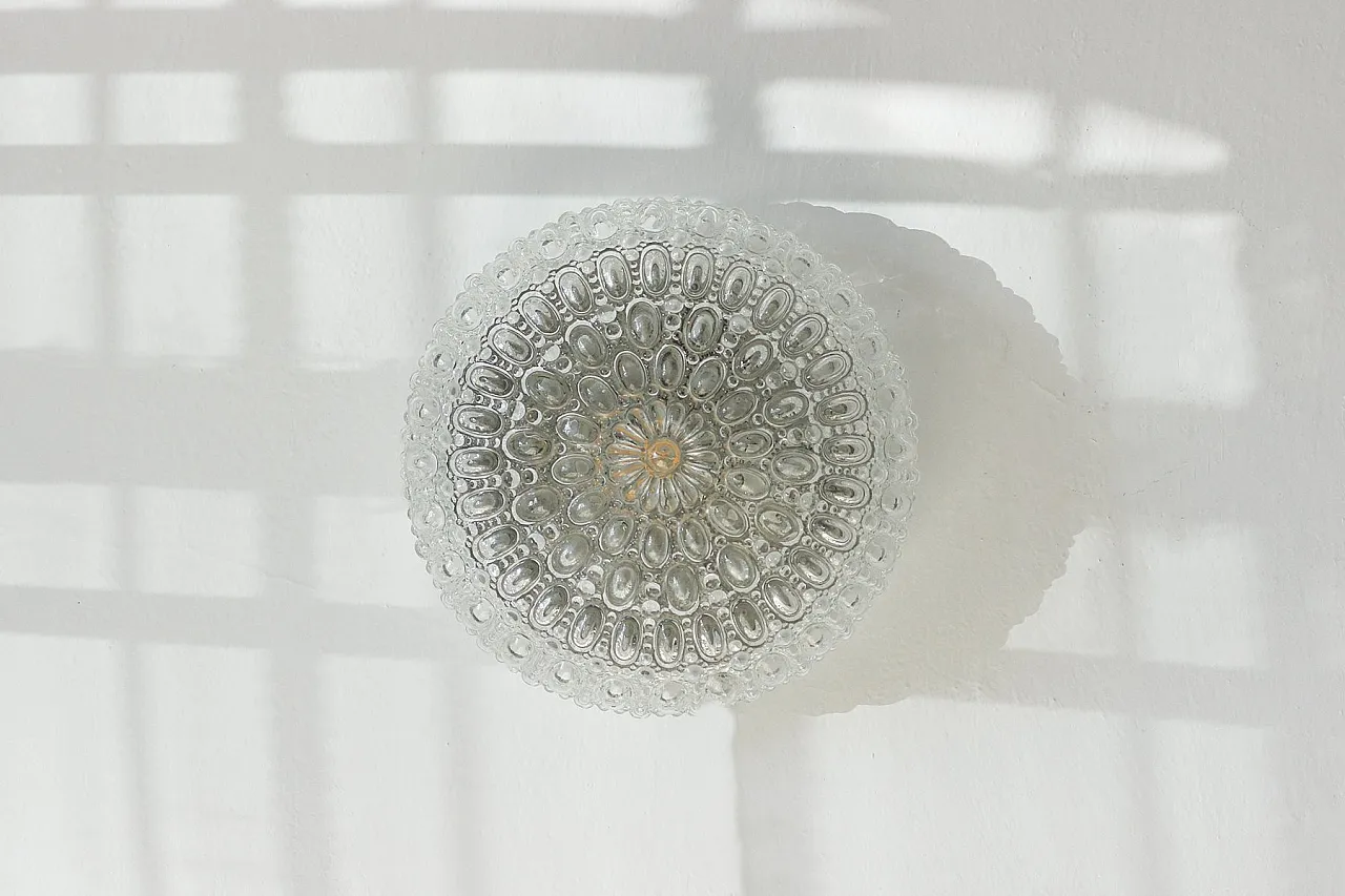 Applique Sirius Mid-Century di Helena Tynell per Glashütte Limburg, anni '70 2