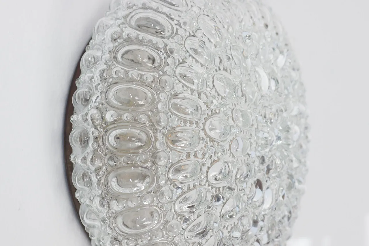 Applique Sirius Mid-Century di Helena Tynell per Glashütte Limburg, anni '70 3