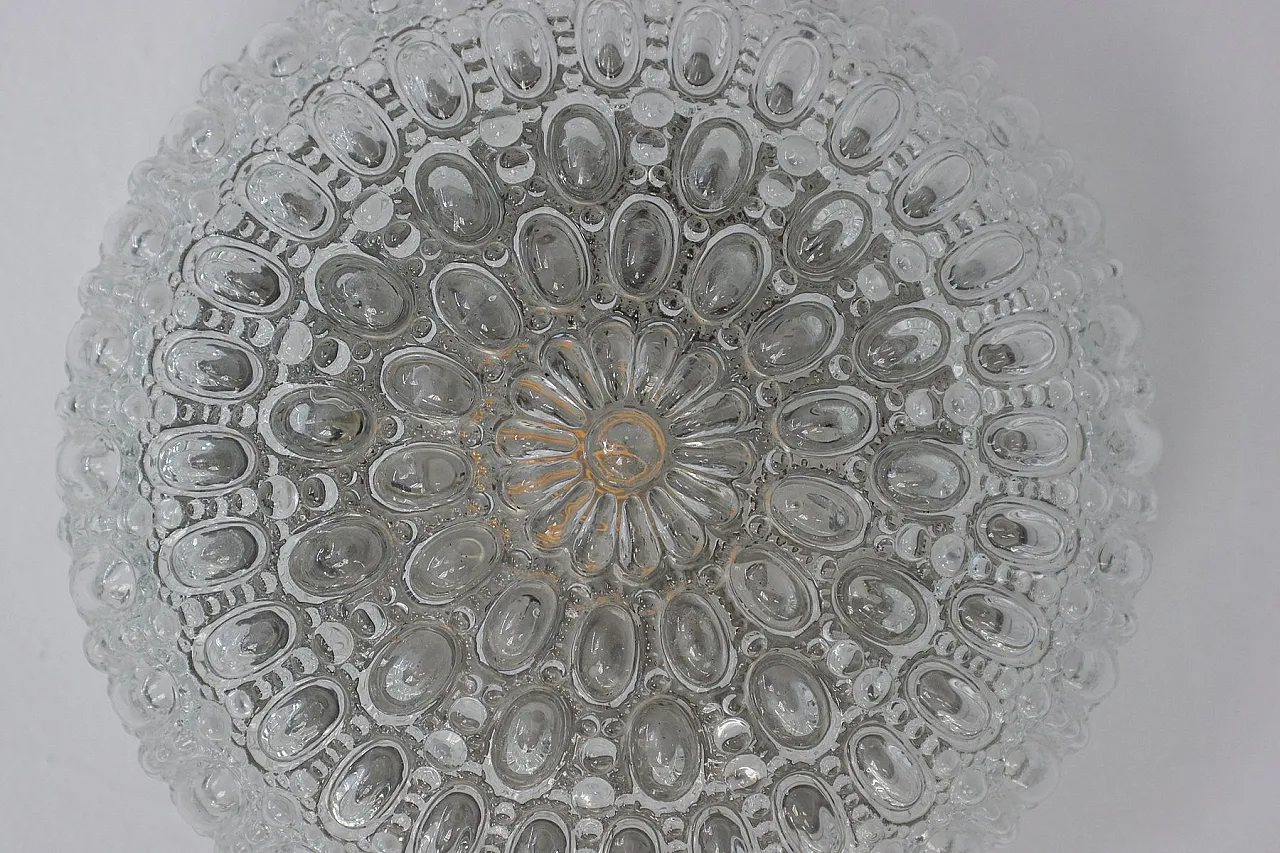 Applique Sirius Mid-Century di Helena Tynell per Glashütte Limburg, anni '70 6