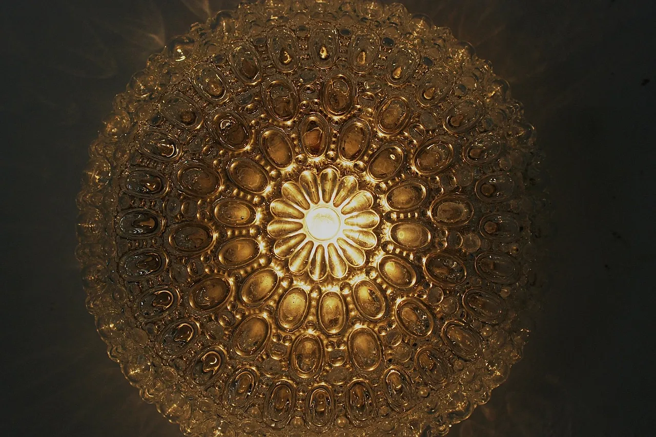 Applique Sirius Mid-Century di Helena Tynell per Glashütte Limburg, anni '70 8