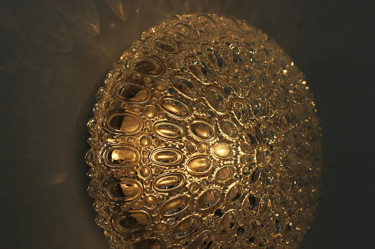 Applique Sirius Mid-Century di Helena Tynell per Glashütte Limburg, anni '70 9