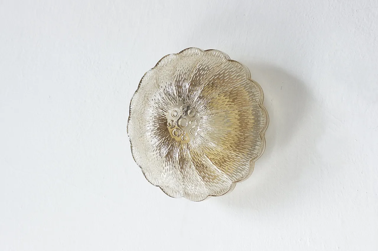 Applique Mid-Century a fiori, anni '60 2