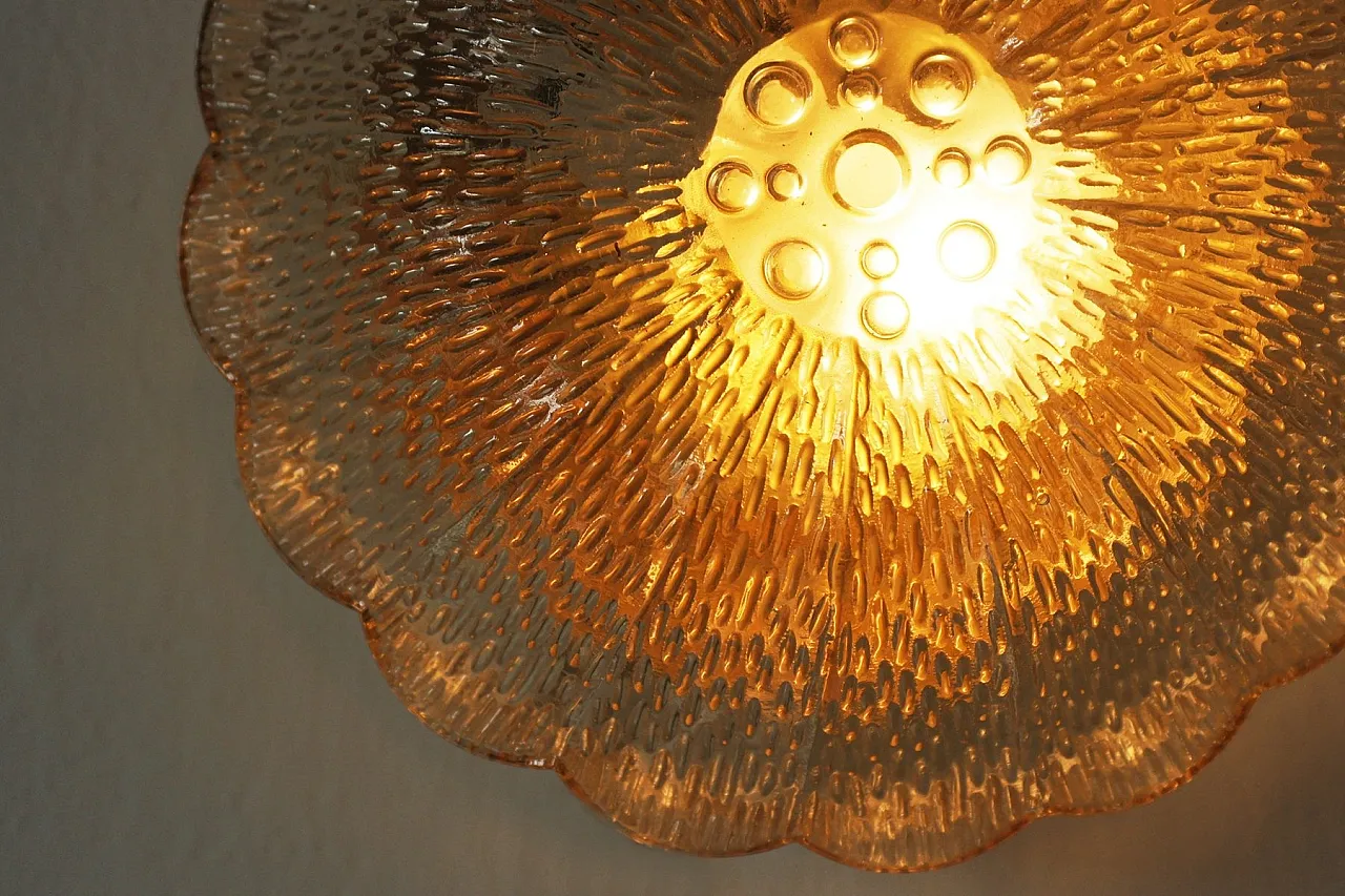 Applique Mid-Century a fiori, anni '60 8