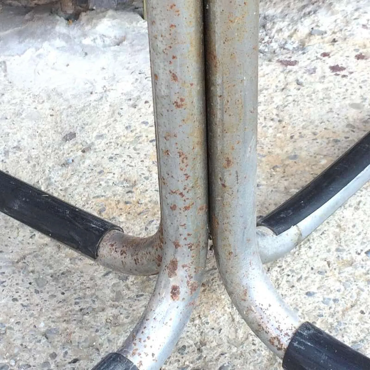 Tavolino Roversi in legno e ferro, anni '90 7