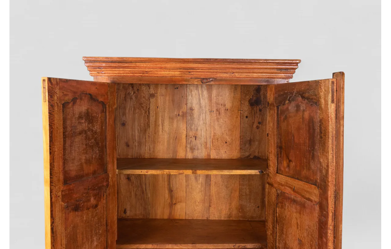 Solid wood carved wardrobe with two doors, 20th century 6