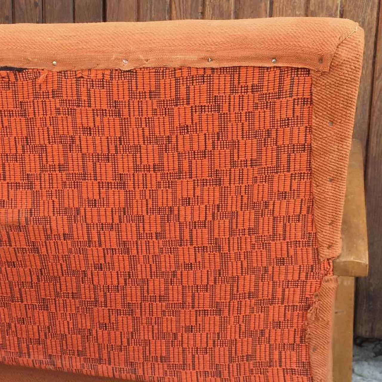 Divanetto a due posti in legno di faggio, anni '60 8