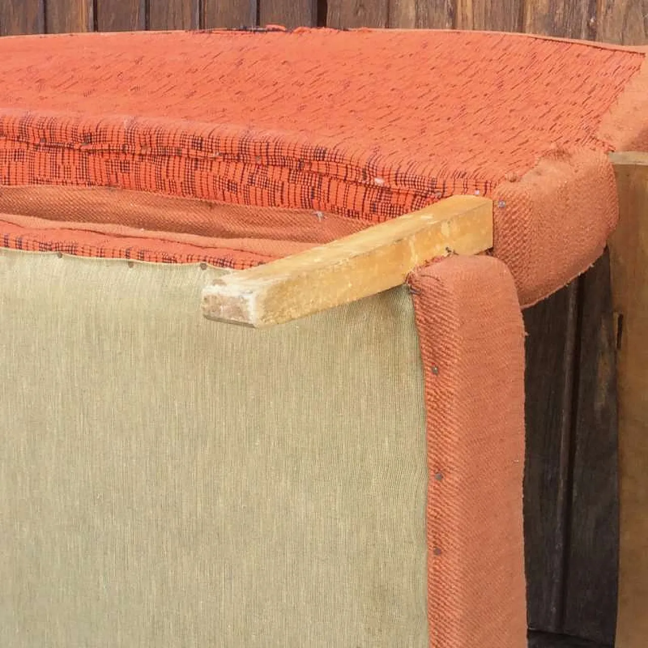 Divanetto a due posti in legno di faggio, anni '60 10