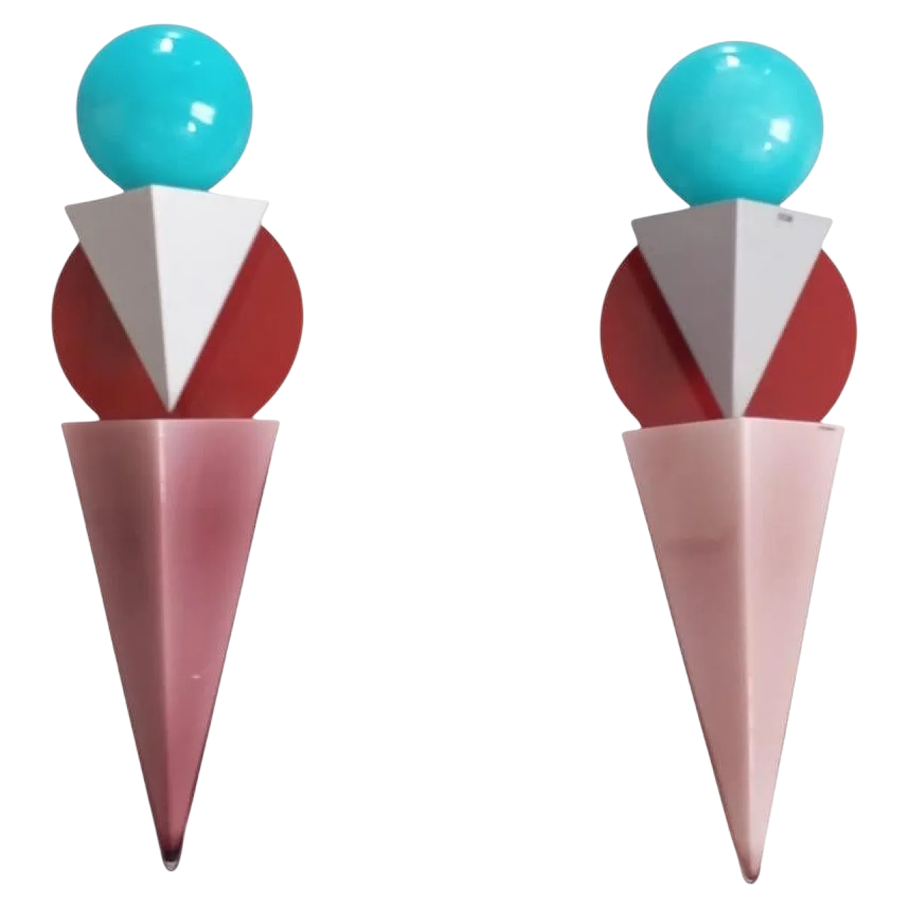 Coppia di appliques di Adam T.Tihani e J.Mancini per Foscarini,anni 80 15