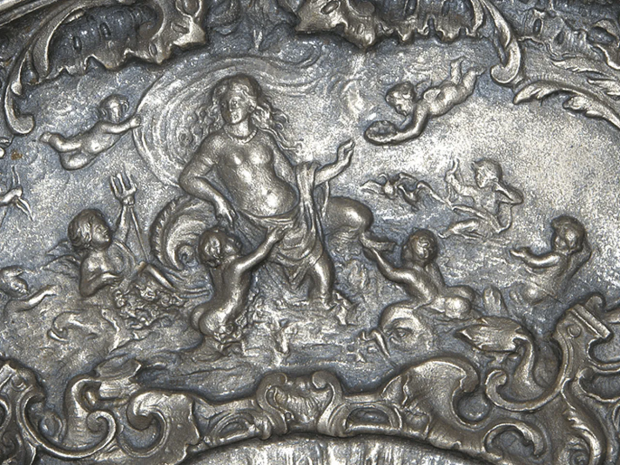 Embossed bronze plate depicting scenes of Aphrodite, 1920s 8