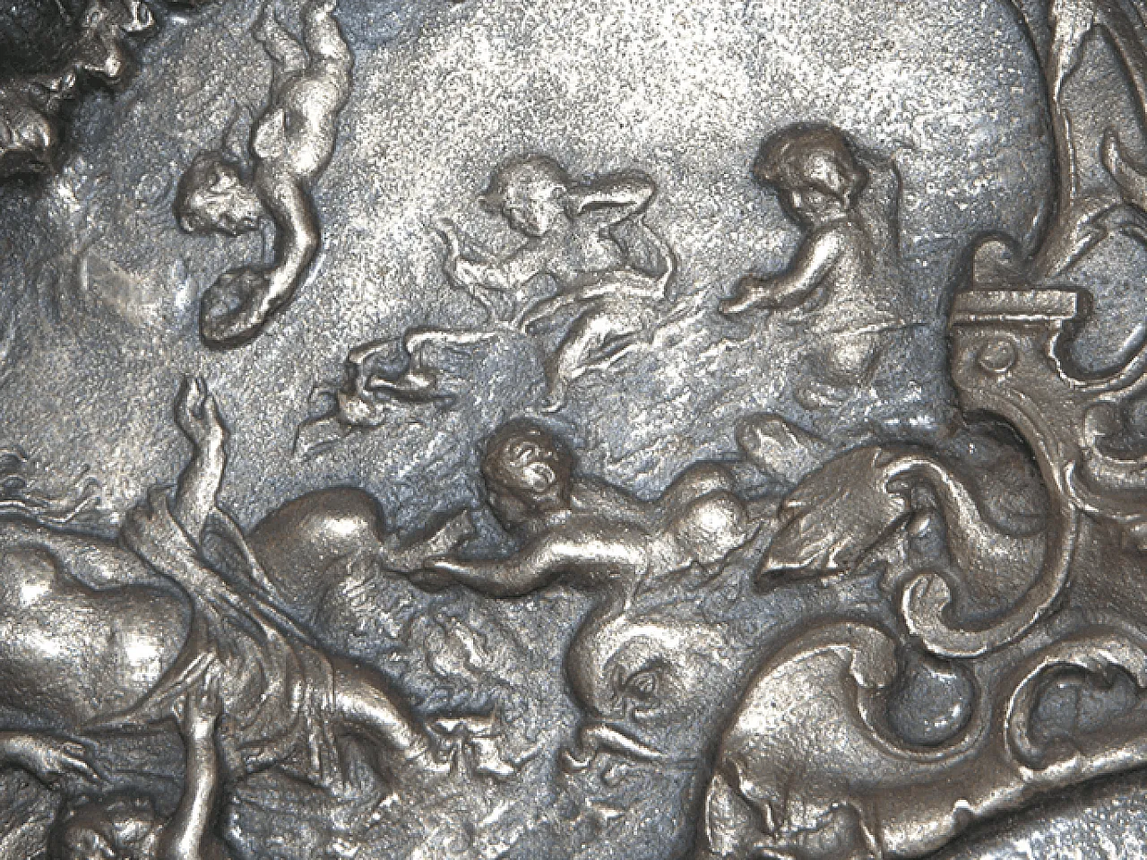 Embossed bronze plate depicting scenes of Aphrodite, 1920s 9