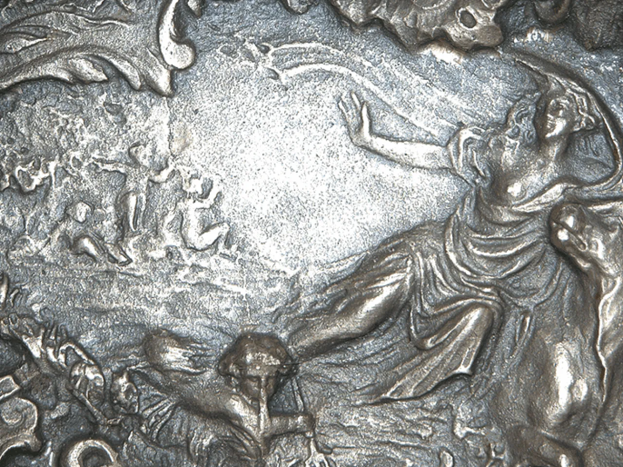 Embossed bronze plate depicting scenes of Aphrodite, 1920s 11