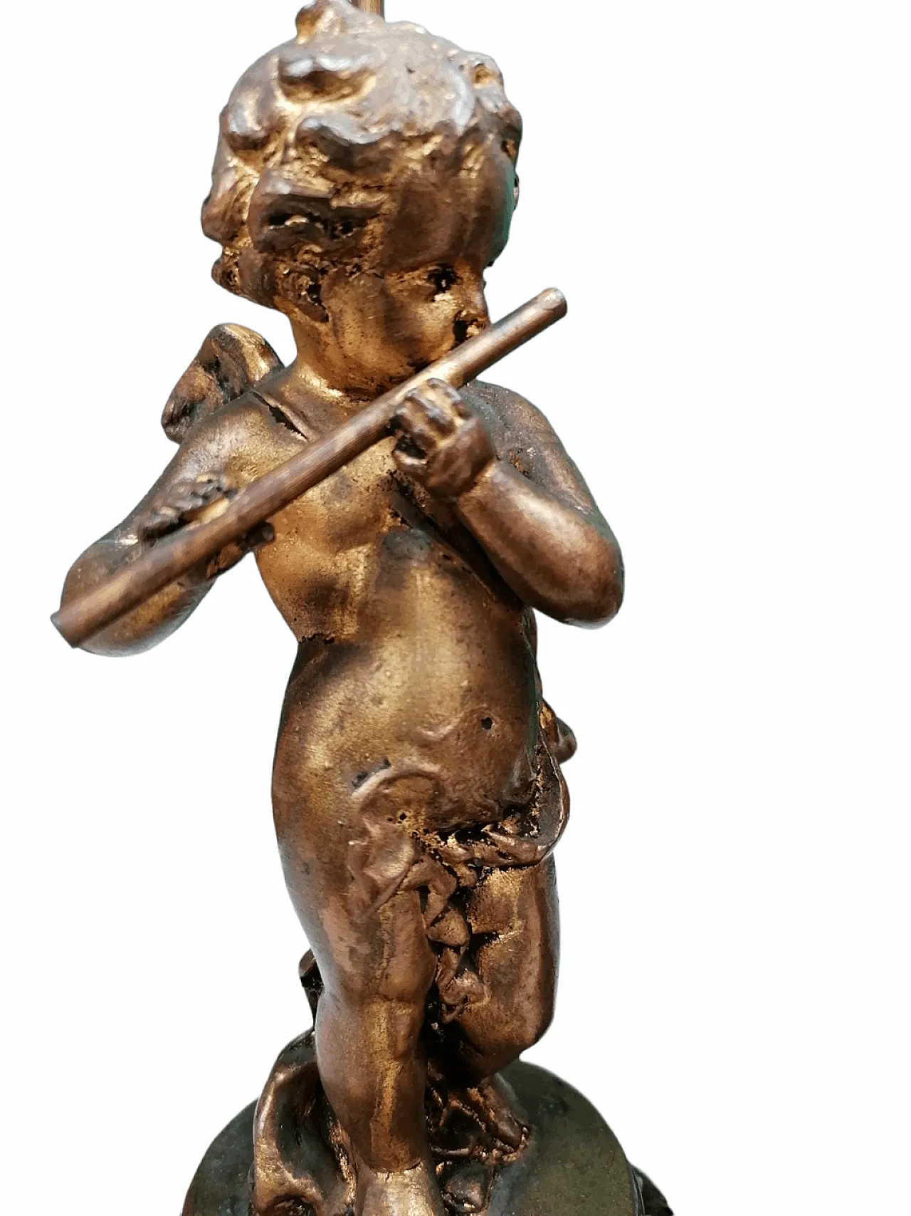 Coppia di Lampade Amorini a Bronzo, anni '20 1